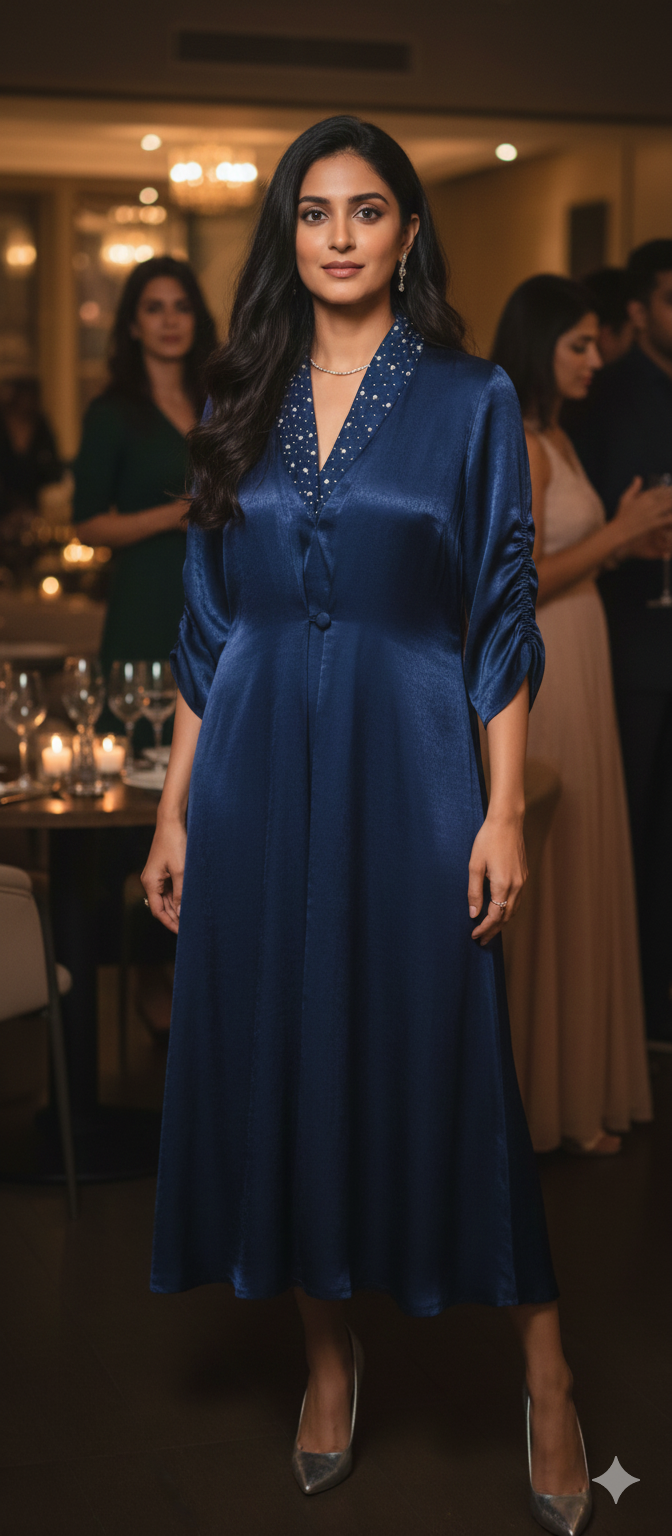 Iris Royal Blue Dress