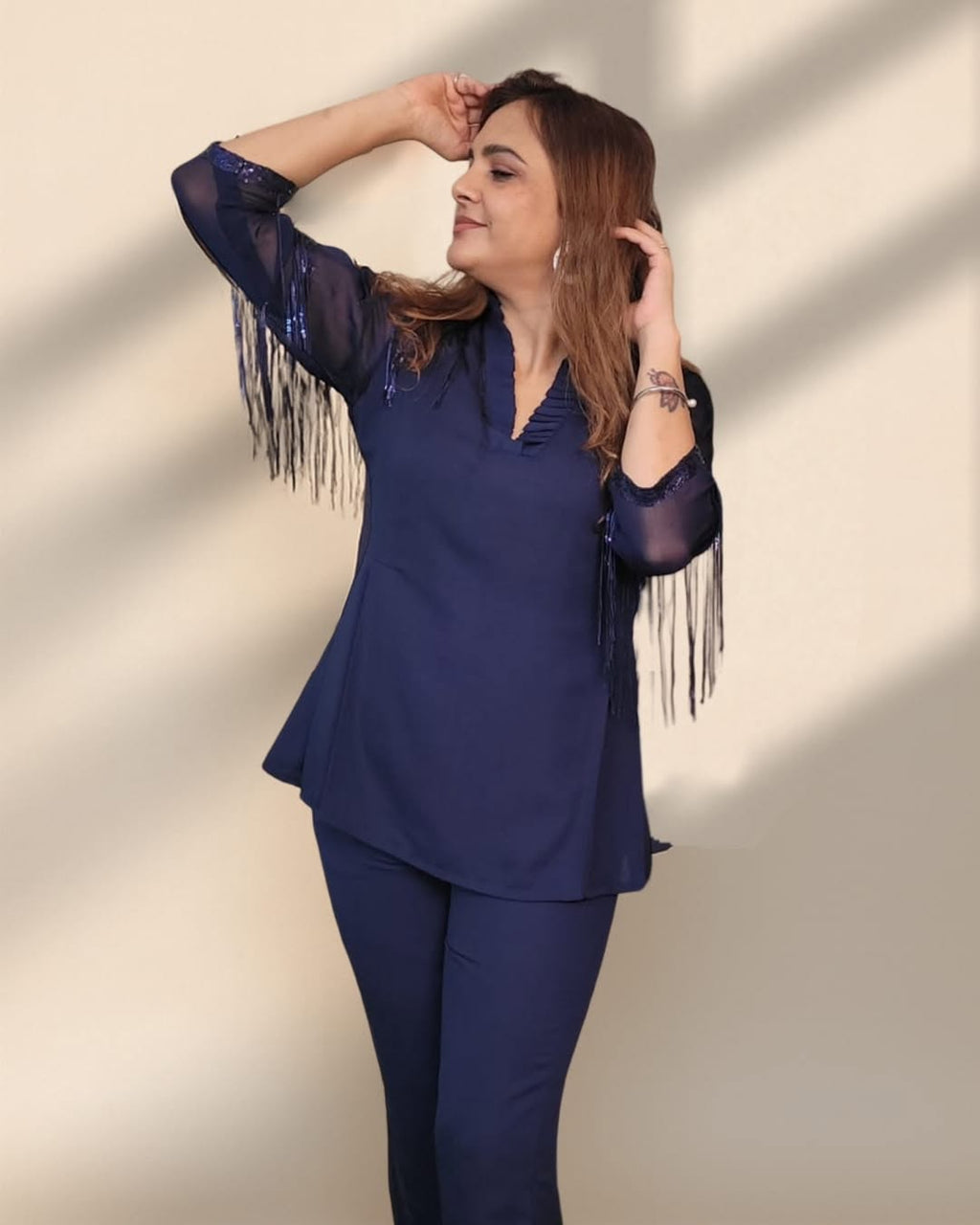 Sequence Drama Blue co ord R.A.M.P