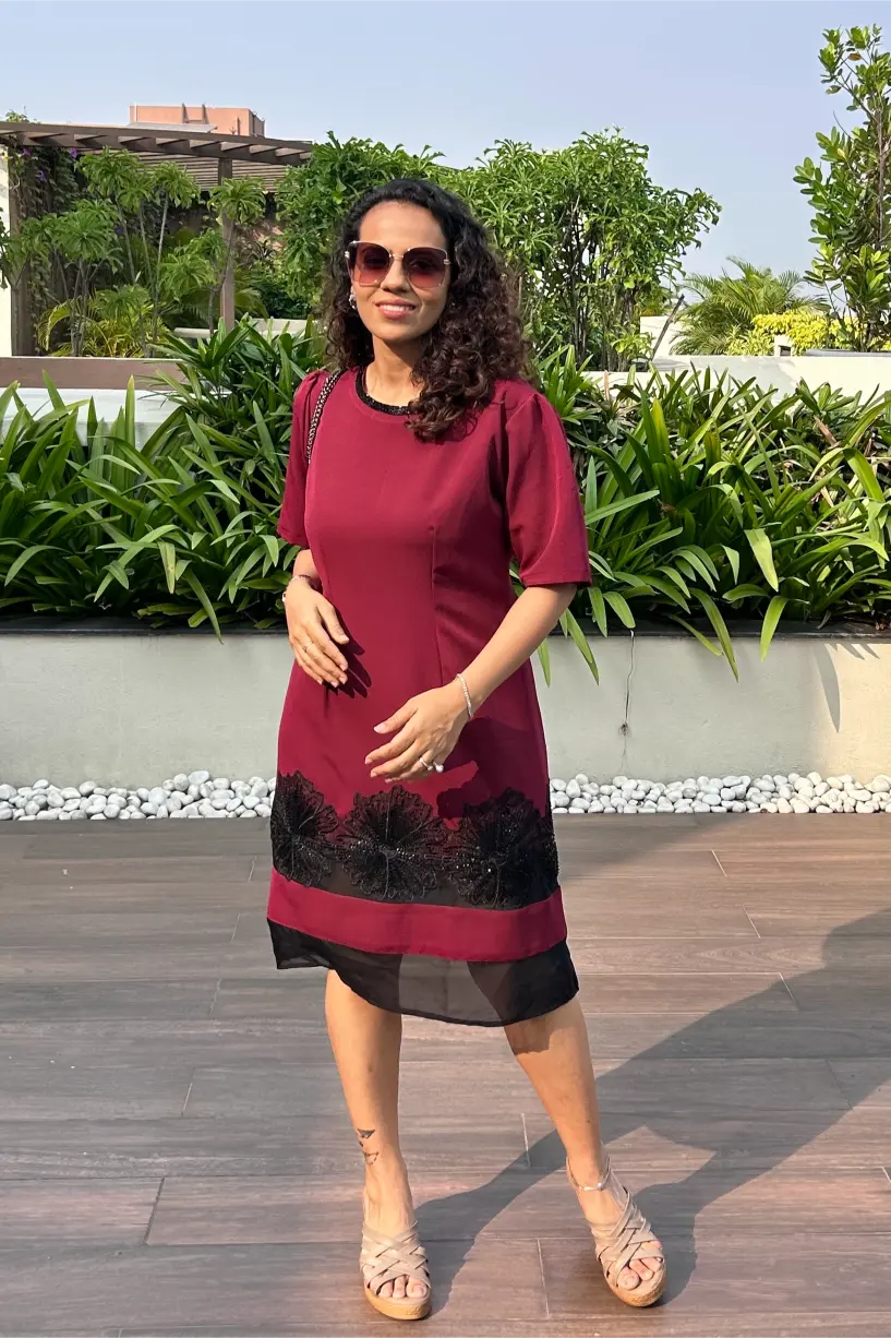 Regal Wine Dress R.A.M.P