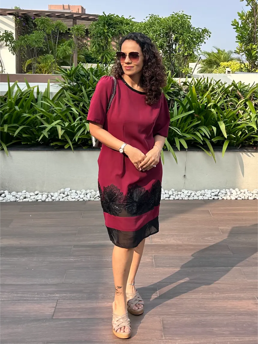 Regal Wine Dress R.A.M.P
