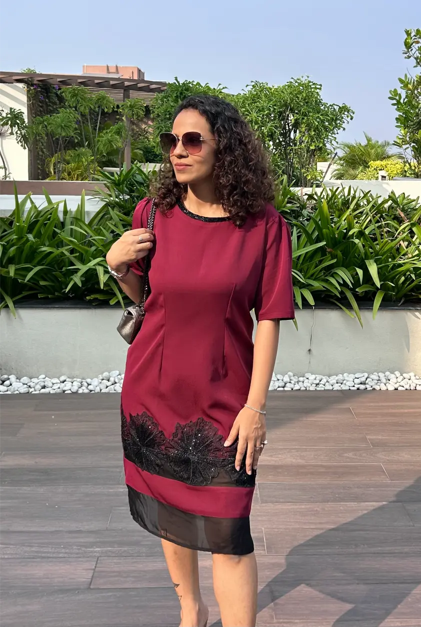 Regal Wine Dress R.A.M.P