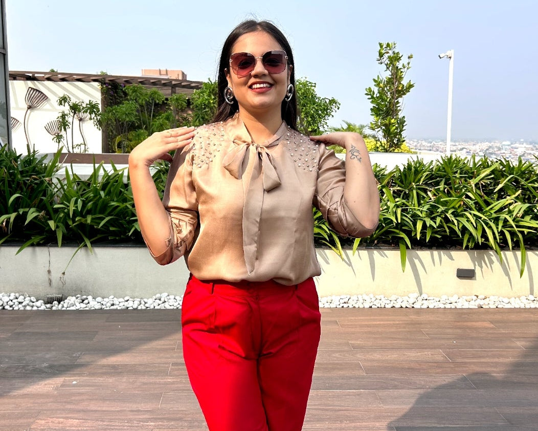 Sienna Pearl Top cream